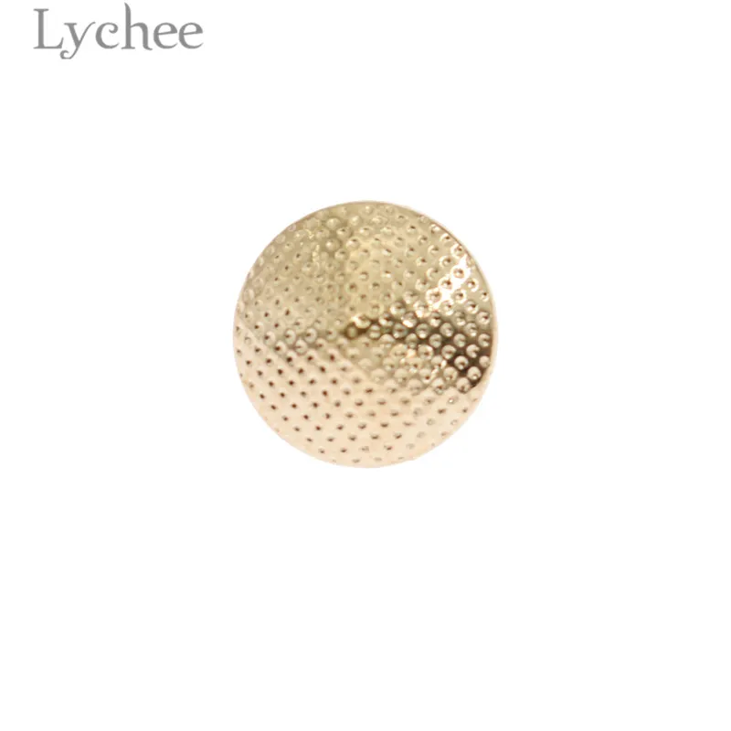 Lychee 25 шт. Золотые круглые Пуговицы декоративные пуговицы DIY Швейные принадлежности аксессуары для одежды