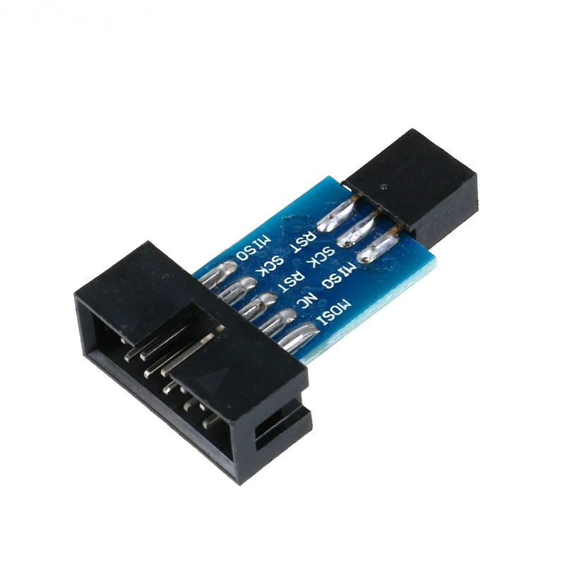 2 шт./компл. 10Pin до 6 Pin адаптер доска+ USBASP USBISP AVR программист USB ATMEGA8 ATMEGA128 ATtiny/CAN/PWM 10Pin провод модуль "сделай сам"