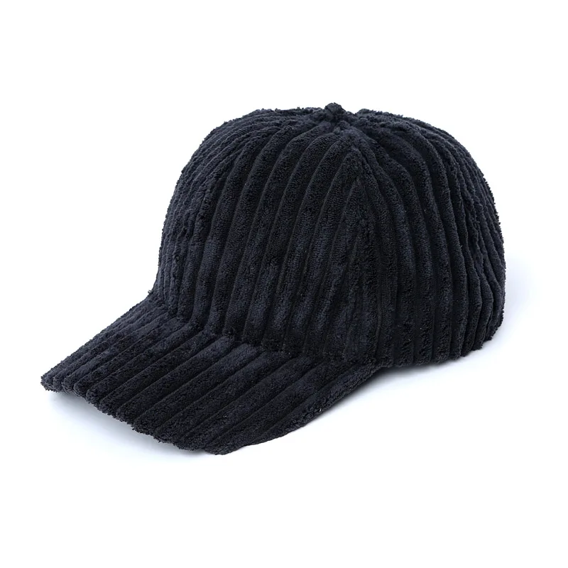 Зимние Бейсбол Кепки Для мужчин Твердые вельветовые Snapback хип-хоп Шапки для Для женщин осенью папа Шапки Casquette Бейсбол Gorra плоские Hat yy18020 - Цвет: Black Dad Hats