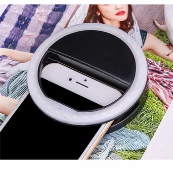 

Portable flash Newest LED fill light Photo fill light Tools 36Pcs LED Makeup Mirror for Mobile Phones LED Lighted Cosmetic Tools
