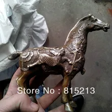 Bi00548 Китайские бронзовые латунные Лошади Статуя фигурка