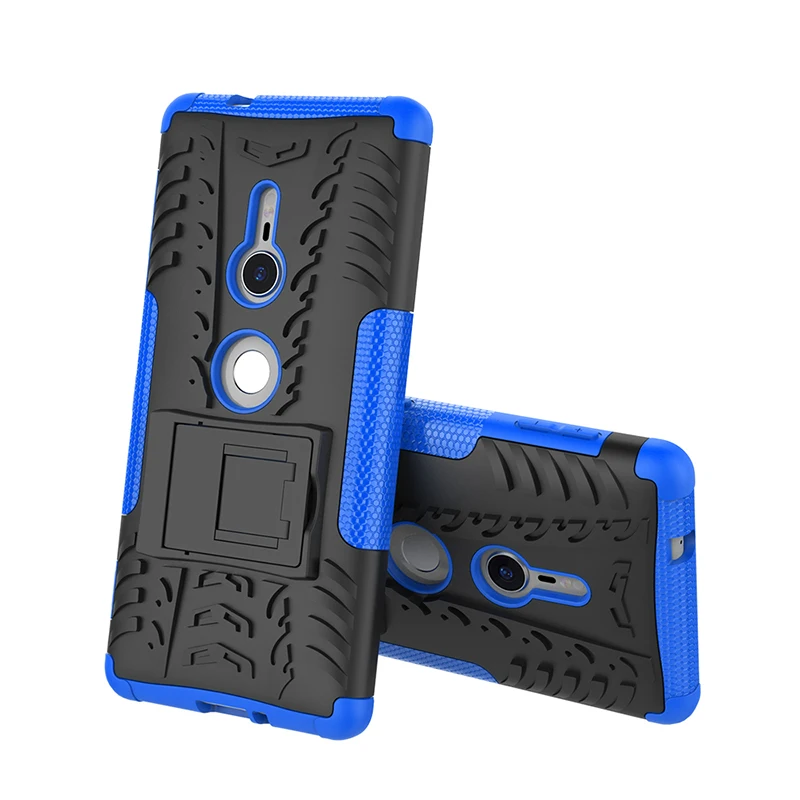 Kickstand Cover For Sony Xperia L1 L2 E5 C5 XA XA1 Ultra XA2 Plus XZ XZ1 Premium XZ2 Compact XZ3 Heavy Duty Rugged Armor Case    (12)