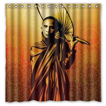 

2017 Shepard Fairey Graffiti Waterproof Shower Curtain Polyester Fabric Bath Curtains Cortinas Para Banheiro Hot Sale 180x180cm
