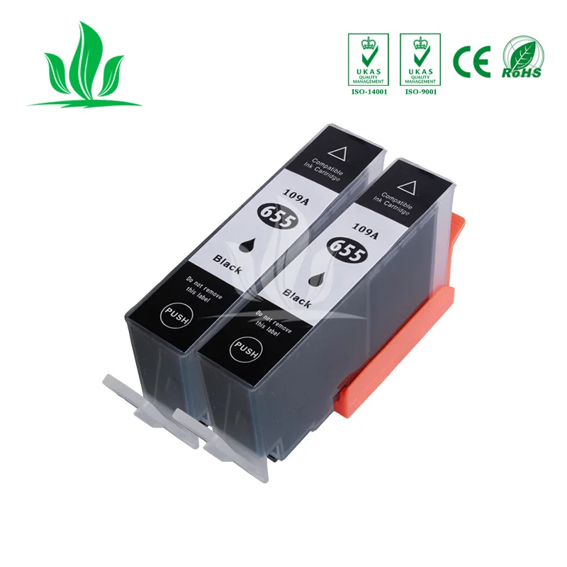 

2 X PCS Ink Cartridge Compatible For HP655 Deskjet 3525 4615 4625 5525 6520 6525 Printer3