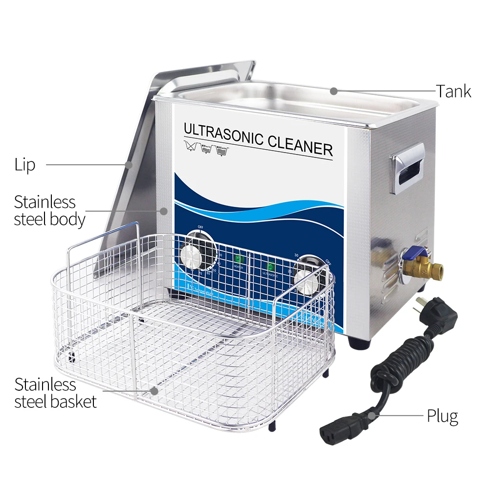 10L Ультразвуковой очиститель Чистящая машина 110V /220V с вилкой EU US AU UK 240W аппаратные