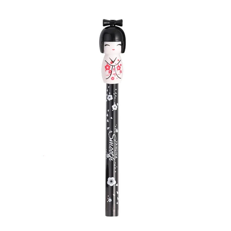 Yanqina 12pcs Eyeliner Fashion Women's Black Waterproof Cute Doll Eyeliner Liquid Pen Makeup Cartoon Eye Liner Pencil Cosmetic Yanqina 12pcs Eyeliner Fashion Women's Black Waterproof Cute Doll Eyeliner Liquid Pen Makeup Cartoon Eye Liner Pencil Cosmetic