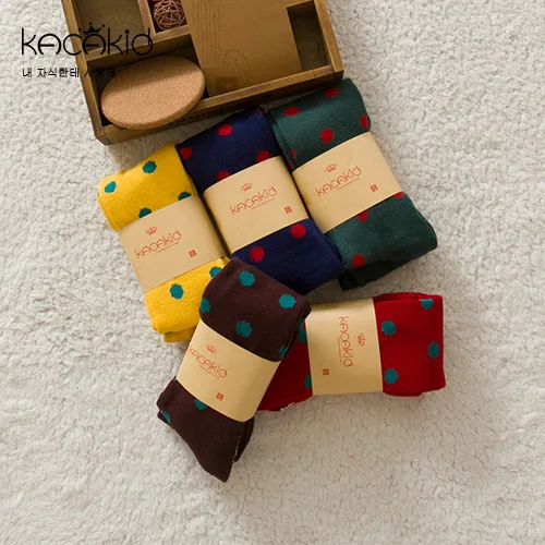 Колготки детские хлопковые в горошек Ka1023|cotton girls tights|girls tightschildren tights |