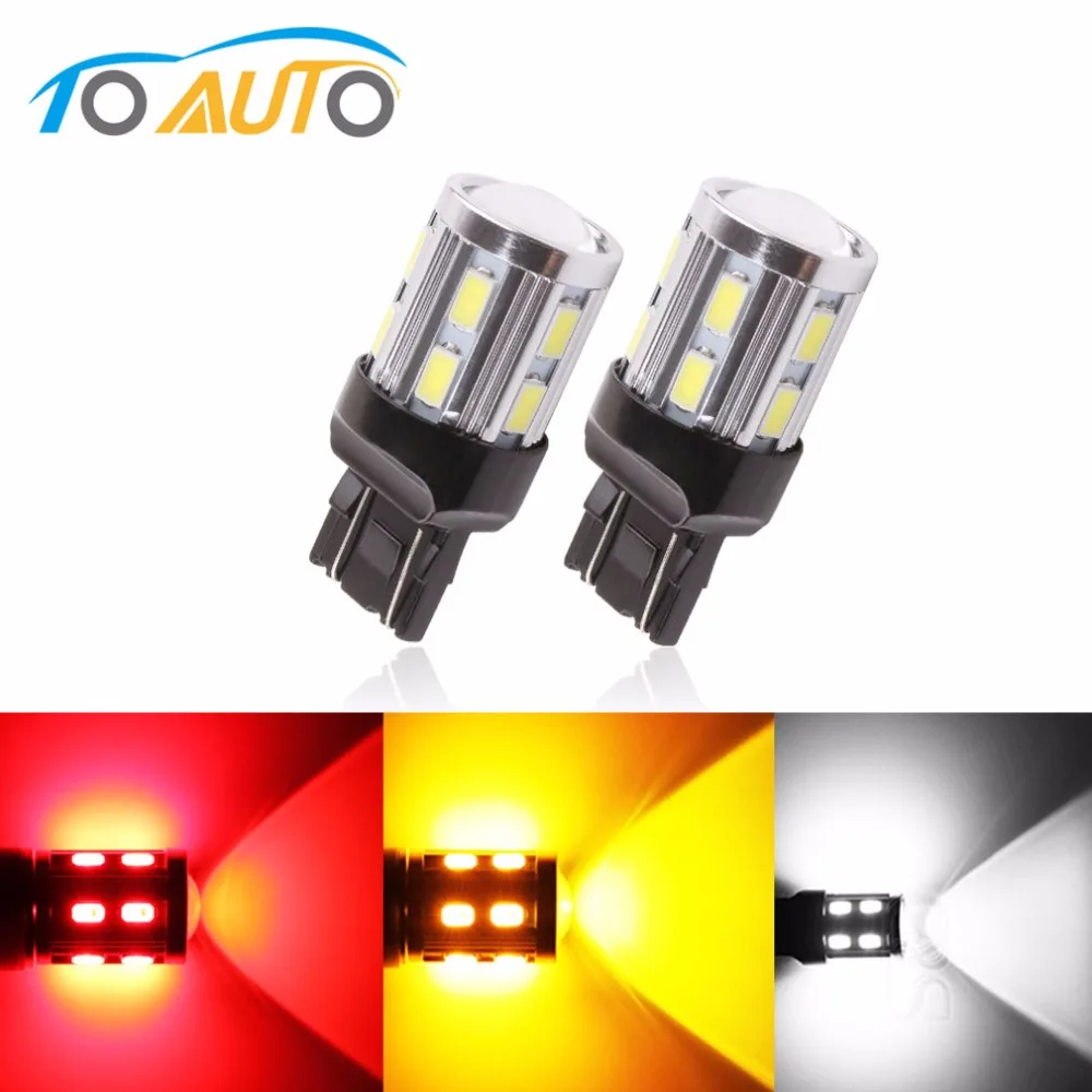 

7440 7443 Cree Led Chips Bulbs T20 W21/5W lamp 5W - For DRL Fog Brake Lights Turn Signal Tail Lamps car light source Xenon White