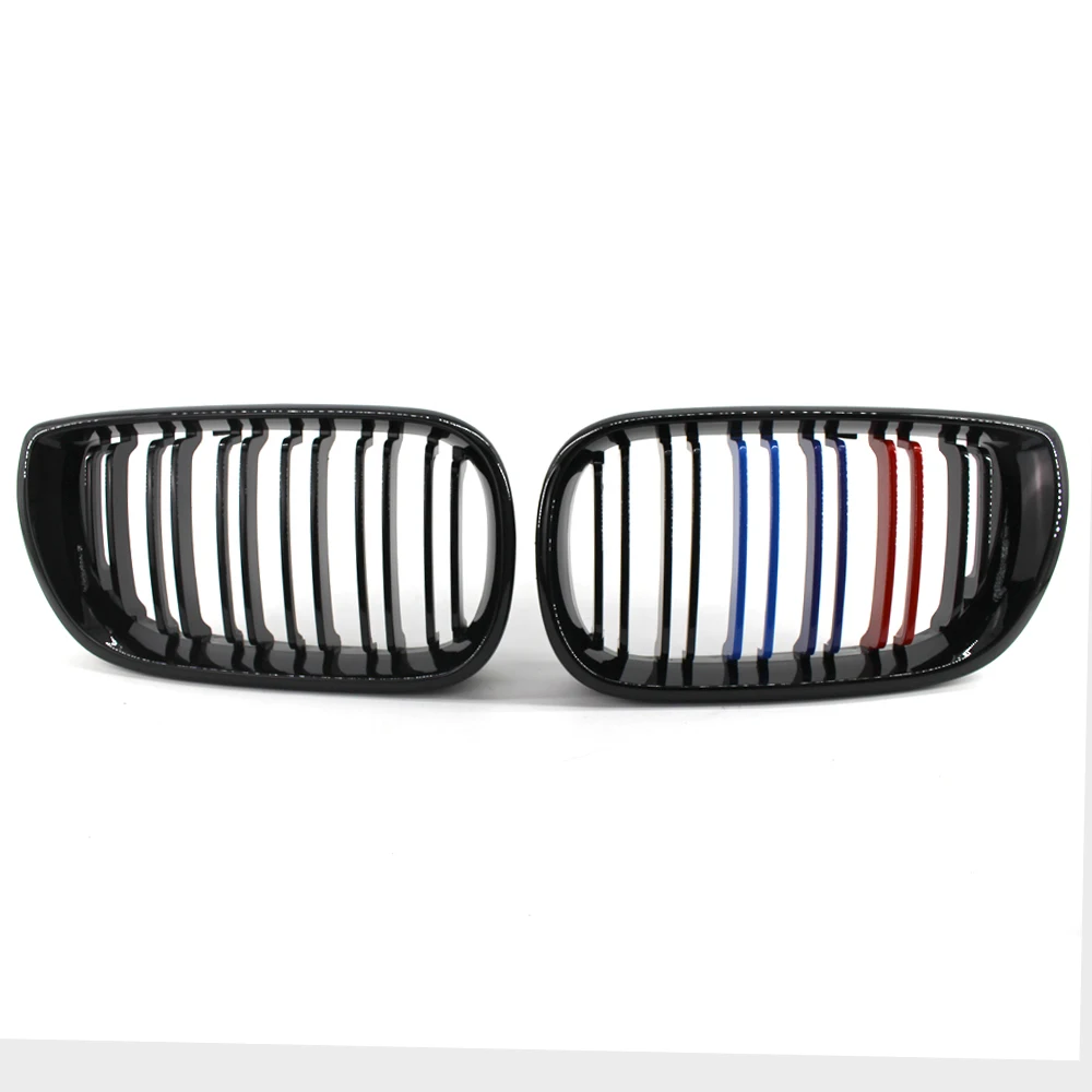 

Gloss Black M-color Car Front Grille Grilles For BMW E46 4 Door 2002-2006