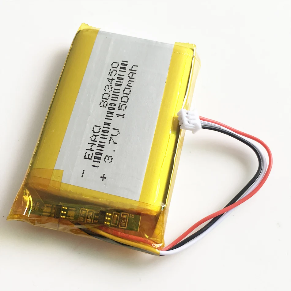 3,7 V 1500mAh литий-полимерная LiPo аккумуляторная батарея с JST 1,25 мм 3pin разъемом для MP3 DVD PAD камеры gps ноутбука 803450