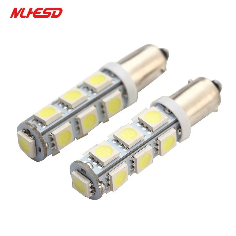10 шт. Ba9s 13 Smd 5050 белые Автомобильные светодиодные 13smd габаритные огни
