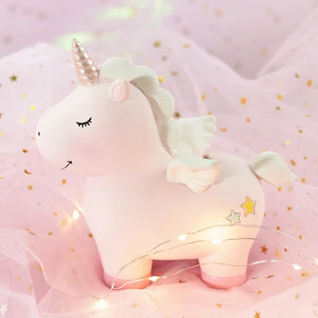 

Cartoon Unicorn Bank Cute Shape Coin Money Saving Box Desktop Ornaments Decor