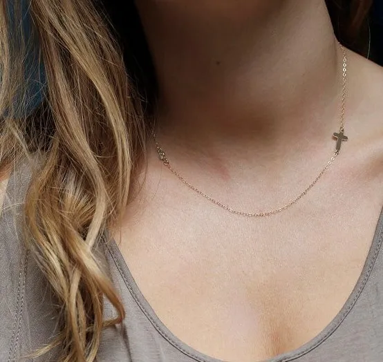 Горячая золотая цепочка Круз ожерелья для женщин колье ожерелье Love Jesus Подвески