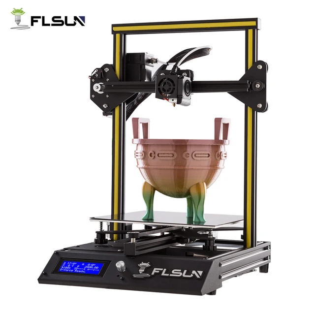 Cheap New User 3D Printer Flsun-F4 Large Printing Area 240*240*260mm Metal Frame Fast Assembly Heated Bed One Roll Filament