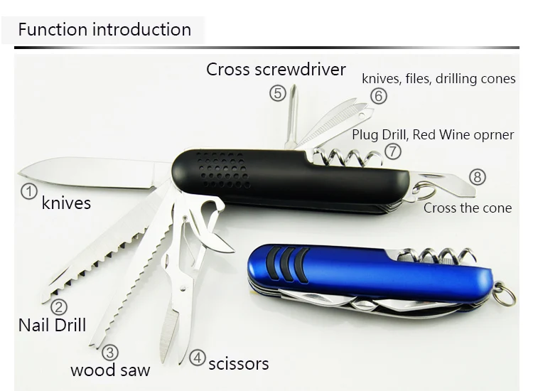 Высокое качество охотничий Походный нож для выживания, складной армейский Карманный кухонный инструмент, швейцарские ножи, OEM логотип, индивидуальный заказ