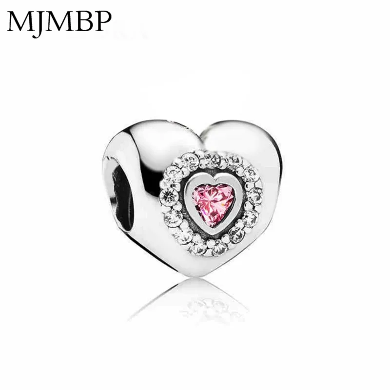 

New Crystal Princess Heart DIY Charms Nice Fashion Beads Fit Pandoraa Gift For Bracelet & Necklaces Jewelry making Women Gifts