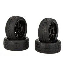 EBOYU (TM) 4 unids de alto rendimiento 1/10 llanta y neumático de coche de rally 20101 para traxxas hsp tamiya kyosho hpi rc car