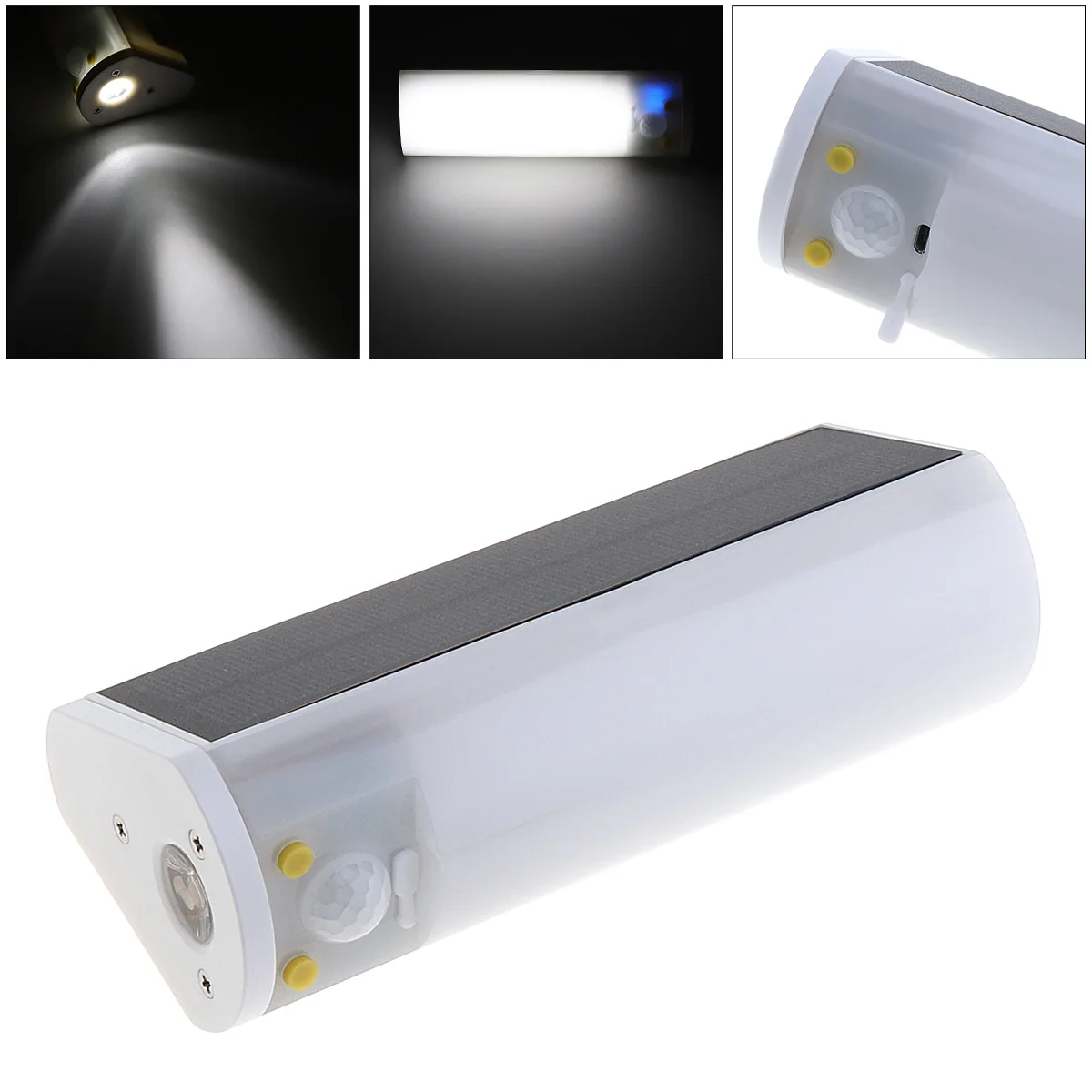 

Waterproof 30 LEDS Solar Energy Light with PIR Motion Sensor And Two-Color Light Support Flashlight Mode for Garden Home