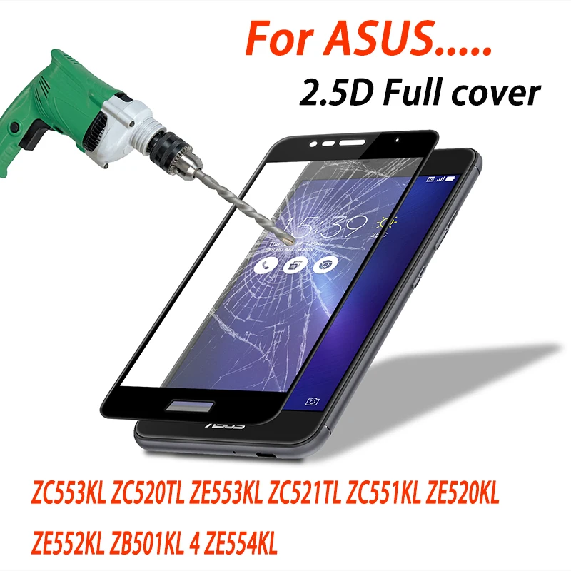 Закаленное стекло для Asus Zenfone 3 Max ZC553KL ZC520TL ZE553KL ZC521TL ZC551KL ZE520KL ZE552KL ZB501KL Защитное