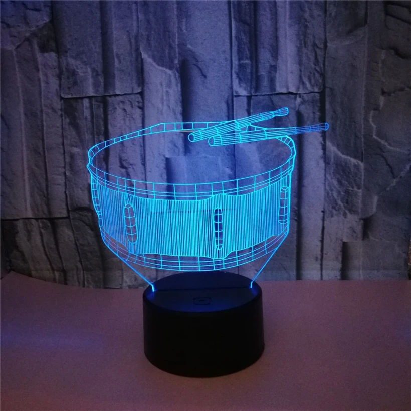 drum 3D night light (2)