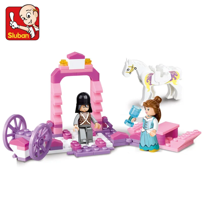 S Model Compatible with Lego B0239 99pcs Girls Princess Carriage Models Building Kits Blocks Toys Hobby Hobbies For Boys Girls