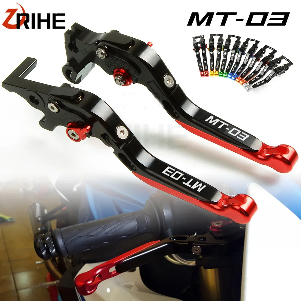 

Motorcycle CNC Aluminum Accessories Folding Extendable motor Brake Clutch Levers For YAMAHA MT-03 MT03 MT 03 2015 2016 2017 2018