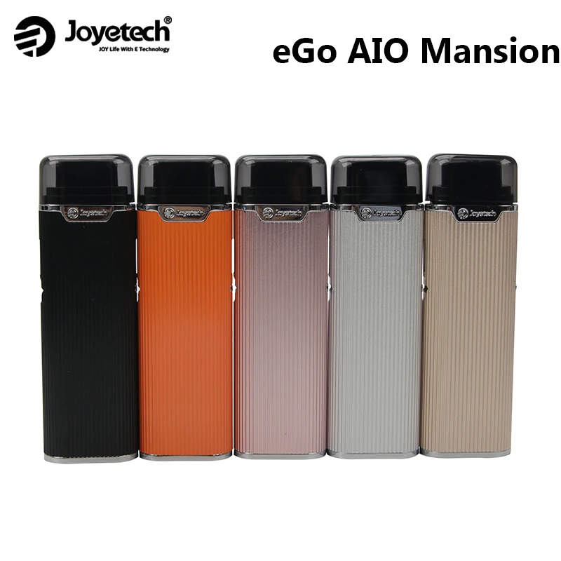 

Original Joyetech eGo AIO Mansion 1300mAh Battery Vaporizer All in One Electronic Cigarette Pod Vape BF SS316 VS MINIFIT C601