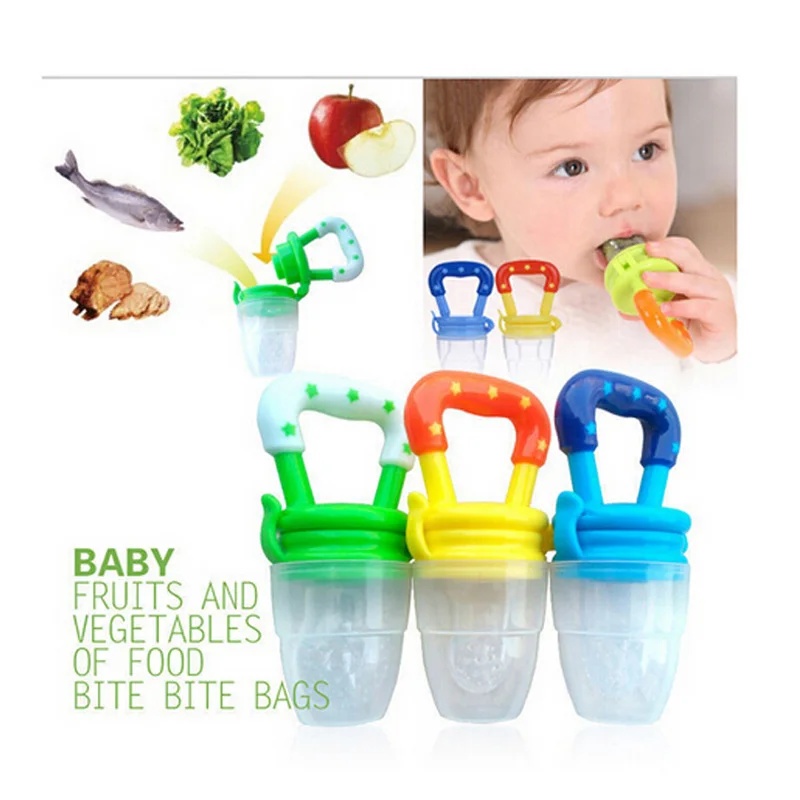 Baby Fresh Food Feeder Nipple Pacifier Nibbler Bottle Rattles Feeder