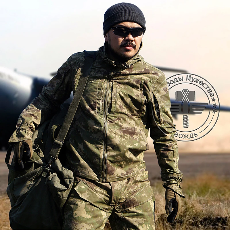 

2016 Spring Men Outdoor Tactical BDU Jacket Camouflage Quick Drying Scratch Resistant Combat Military Camping Sports Outcoat