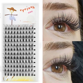

Individual Eyelashes 12 Lines 20D Premade Volume Fans Eyelashes C/D Curl Flare Cluster Long Lashes Handmade Eye Makeup Lashes