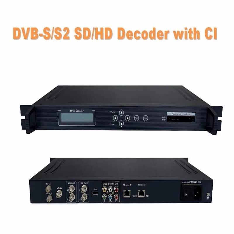 DVB-S/S2 HD RTP декодера(dvb-t/T2+ asi+ IP/RTP, 2* ci, AV+ HDMI+ SDI+ ypbpr+ IP/RTP+ asi out) цифровой ТВ головной станции Системы sc-5321