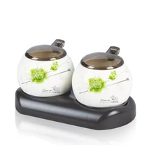 Ceramics Seasoning Box Spice Storage Case Condiment Bottle Salt Jar Cooking Supplies Home kitchen SB-003