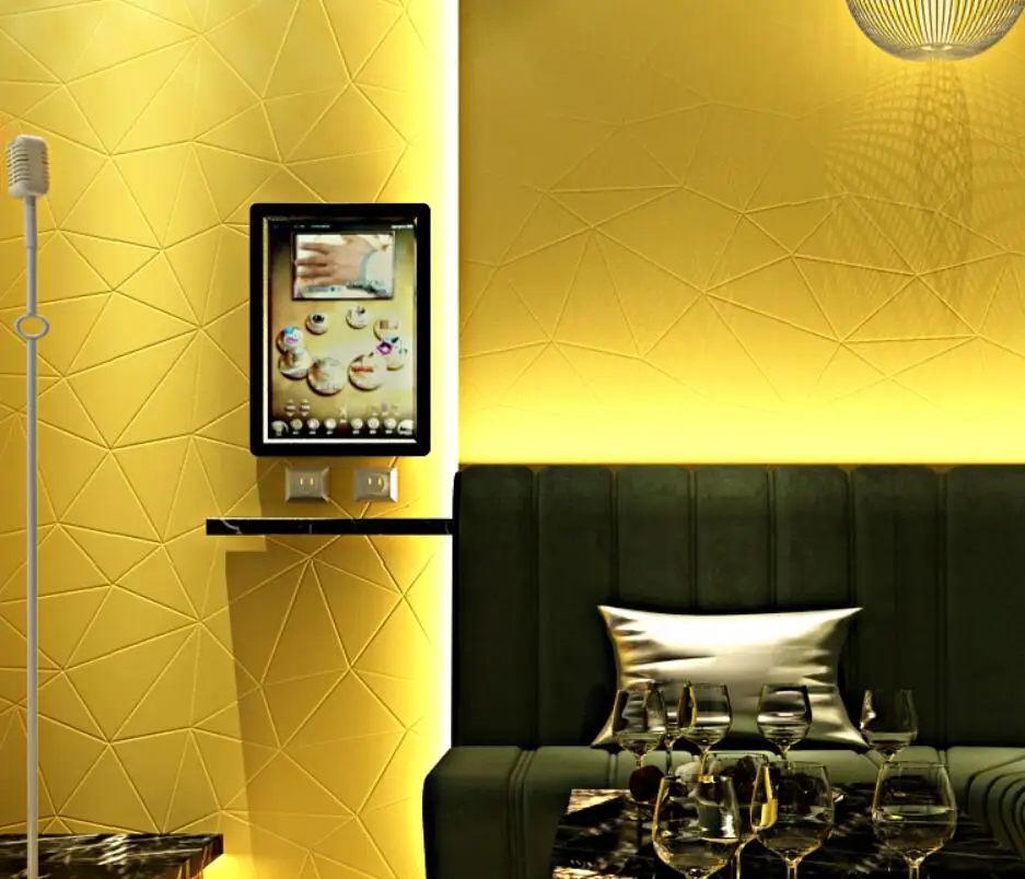 Beibehang papel де parede 3D светоотражающие золотые Нерегулярные геометрические обои для бальный зал КТВ рулон бумаги