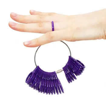 

US Ring Mandrel Sizer Finger Sizing Measuring Gauge Stick Plastic with Ring Size Plastic Jewelry Tool Set