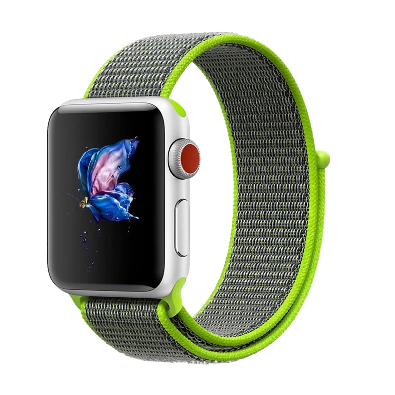 YOUKEX нейлоновый спортивный ремешок для Apple Watch 38 мм 42 Замена запястья Мягкая