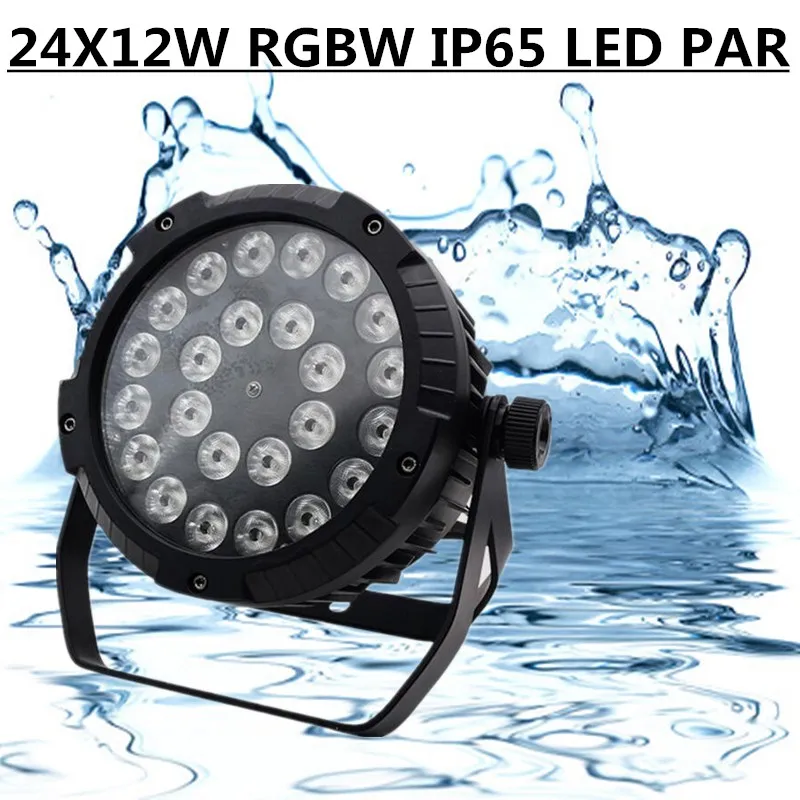 24X12W водонепроницаемый IP65 Par/ RGBW светодиодный светильник DMX для мытья