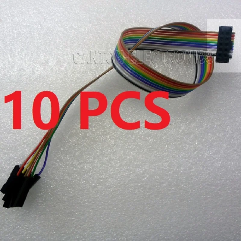 10* JTAG IDC ISP провод 2*5 to10* 1 контактный кабель FC-10P 2,54 мм для Анализатора логики Xilinx Altera решетки FPGA CPLD USB программатор