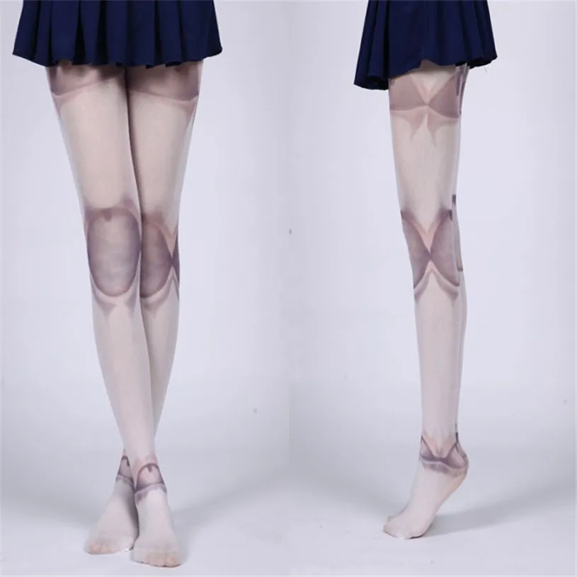 

Women Girl Over Knee Leg Soft Knit Women Jointed Doll BJD Tights Pantyhose Lolita Cosplay Joint Thigh High Stockings t529