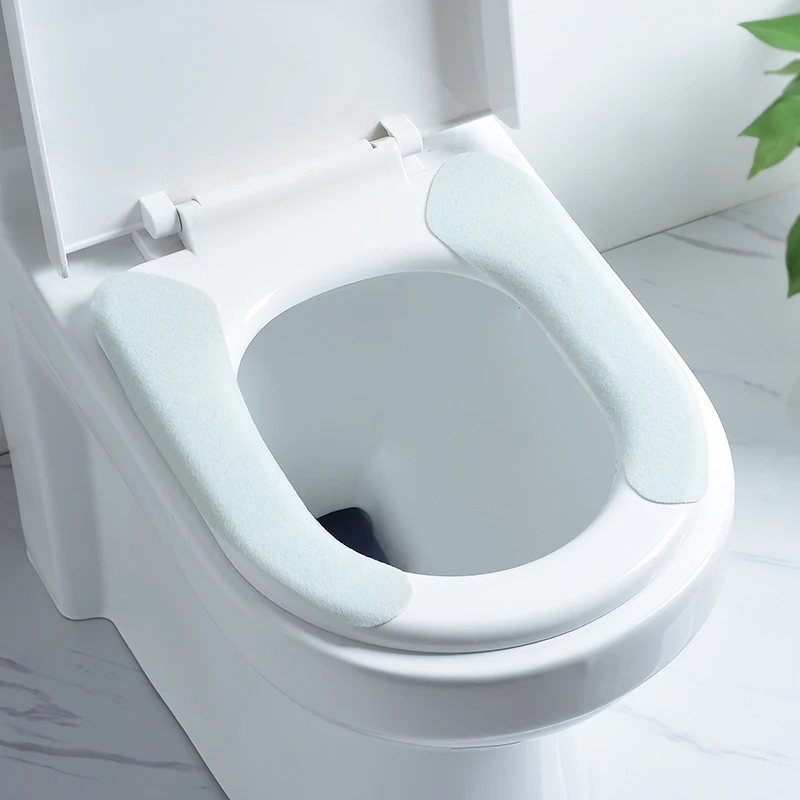 2018 New Washroom Warm Washable Health Sticky Toilet Mat Seat Cover Pad