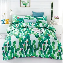 Tropical plants Bedding set With Pillowcases Duvet Cover Queen King Size Bedclothes 3pcs Bed linen