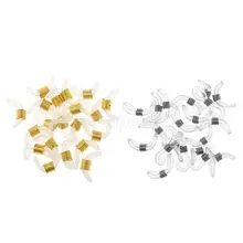 20 шт., держатель для очков, ремешок на цепочке, концы петли, прозрачная резина, 2 цвета, сделай сам, очки, концы, держатель с медным металлом