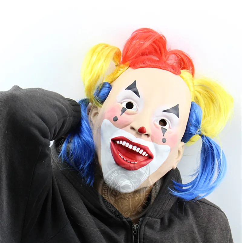 Festival Party Supplies Halloween Japanese geisha clown Horrifying Mask