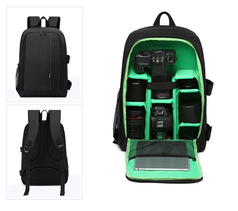 Upgrade Waterproof Camera Backpack Digital Camera Bag Case Multi functional SLR Camera Bag Video Bag For
