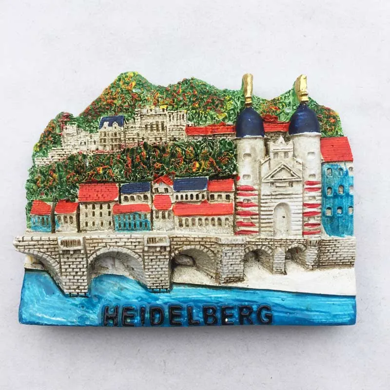 Lychee Life Германия Heidelberg магнитная наклейка на холодильник знаменитый пейзаж