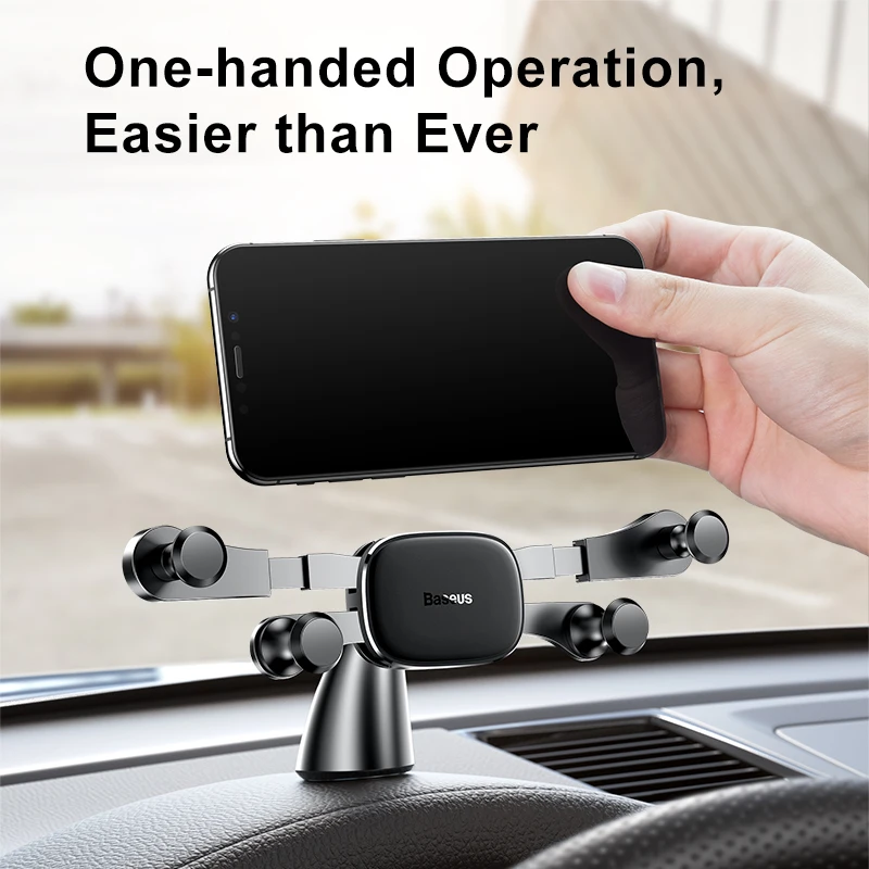 Baseus Dashboard Car Phone Holder For iPhone Xs Max Samsung Huawei Xiaomi Gravity Car Holder For Phone In Car Mount Holder Stand