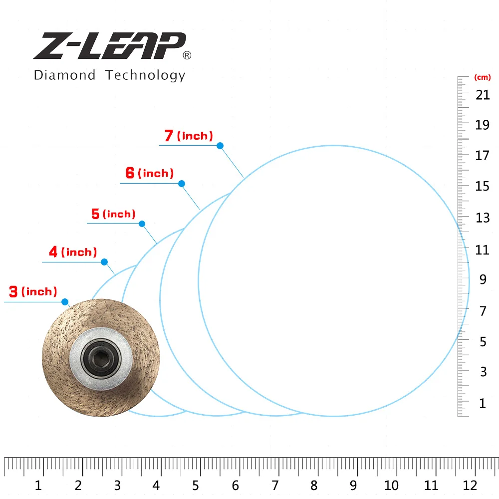 Z-LEAP 1 шт. колесо для профилирования алмазов B ТИП 83 мм гранитный мрамор каменный шлифовальный круг с резьбой M10 влажное использование столешницы шлифования