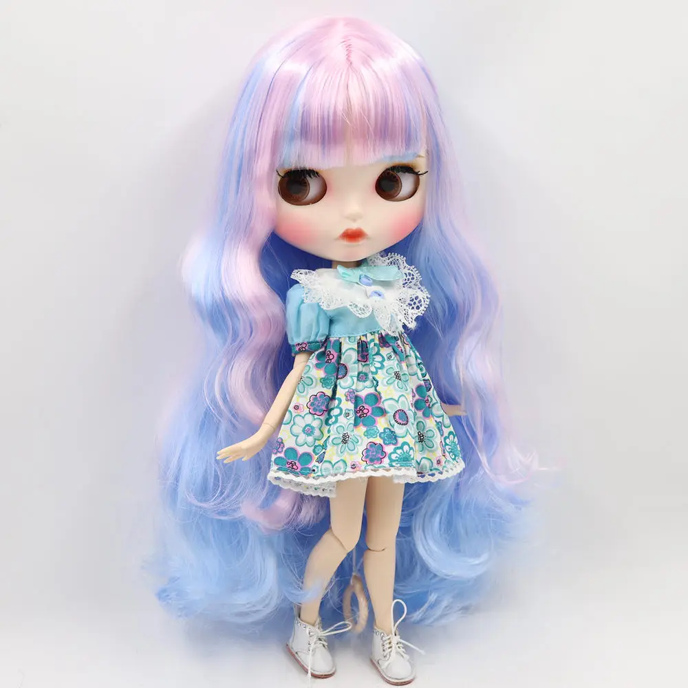 Neo Blythe Doll with Multi-Color Hair, White Skin, Matte Pouty Face & Factory Jointed Body 1