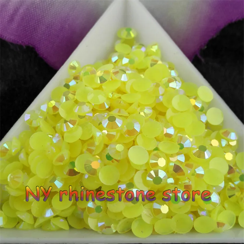 DIY 500 шт./пакет 3D Nail Art Tips SS16 4 мм 15 видов цветов желе ab плоские стразы Стразы без