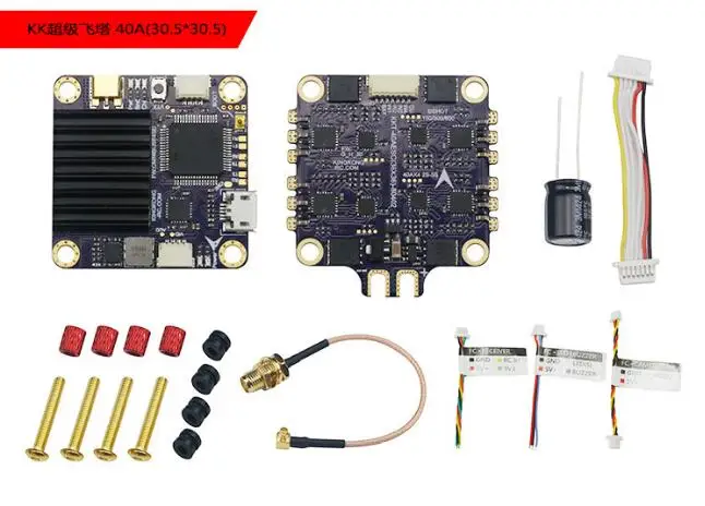 LDARCKK fly tower F4 + OSD VTX 40A BLHELIS 4 в 1 ESC 600 мВт Регулируемый трансмиттер для