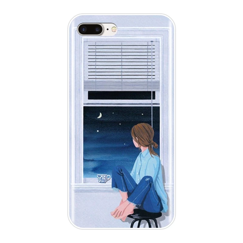 TPU Kpop девушка Корея Япония Телефон чехол для Apple iPhone 6 S 7 8 X XR XS Max Мягкая силиконовая